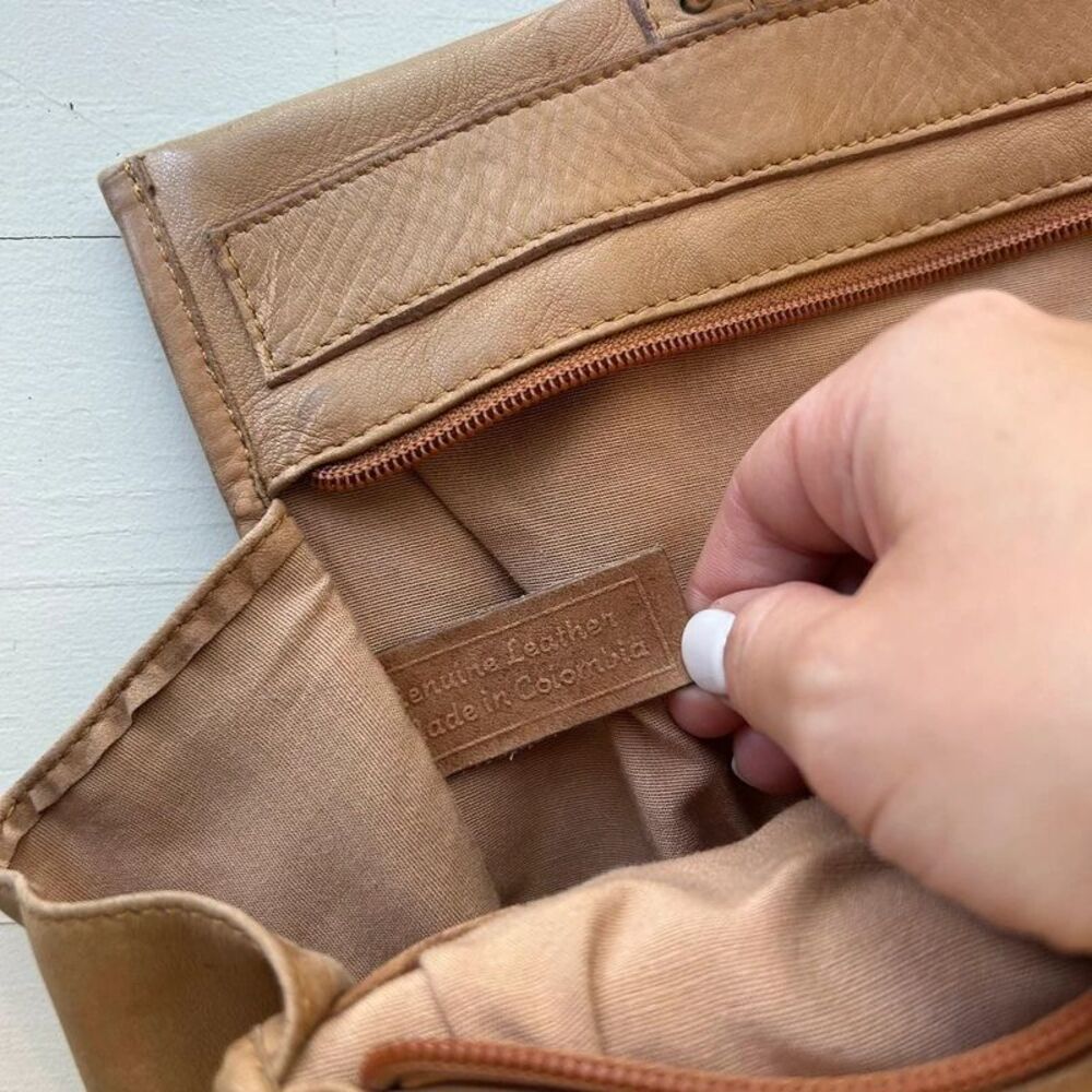 Vintage Leather Bag Brown - Picture 7 of 11